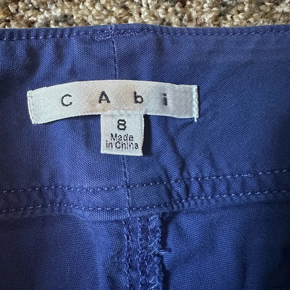 CAbi Blue and white shorts, size 8 - Picture 3 of 10